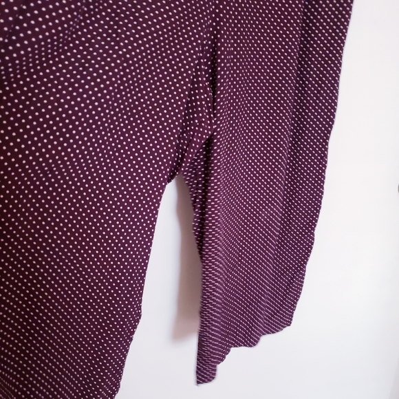 Vintage Express Burgundy Polka Dot Jumpsuit - Picture 7 of 11